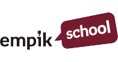 Logo empik school Białystok w formie liter 3D